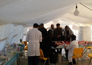 برپایی بیمارستان صحرایی در اقلید