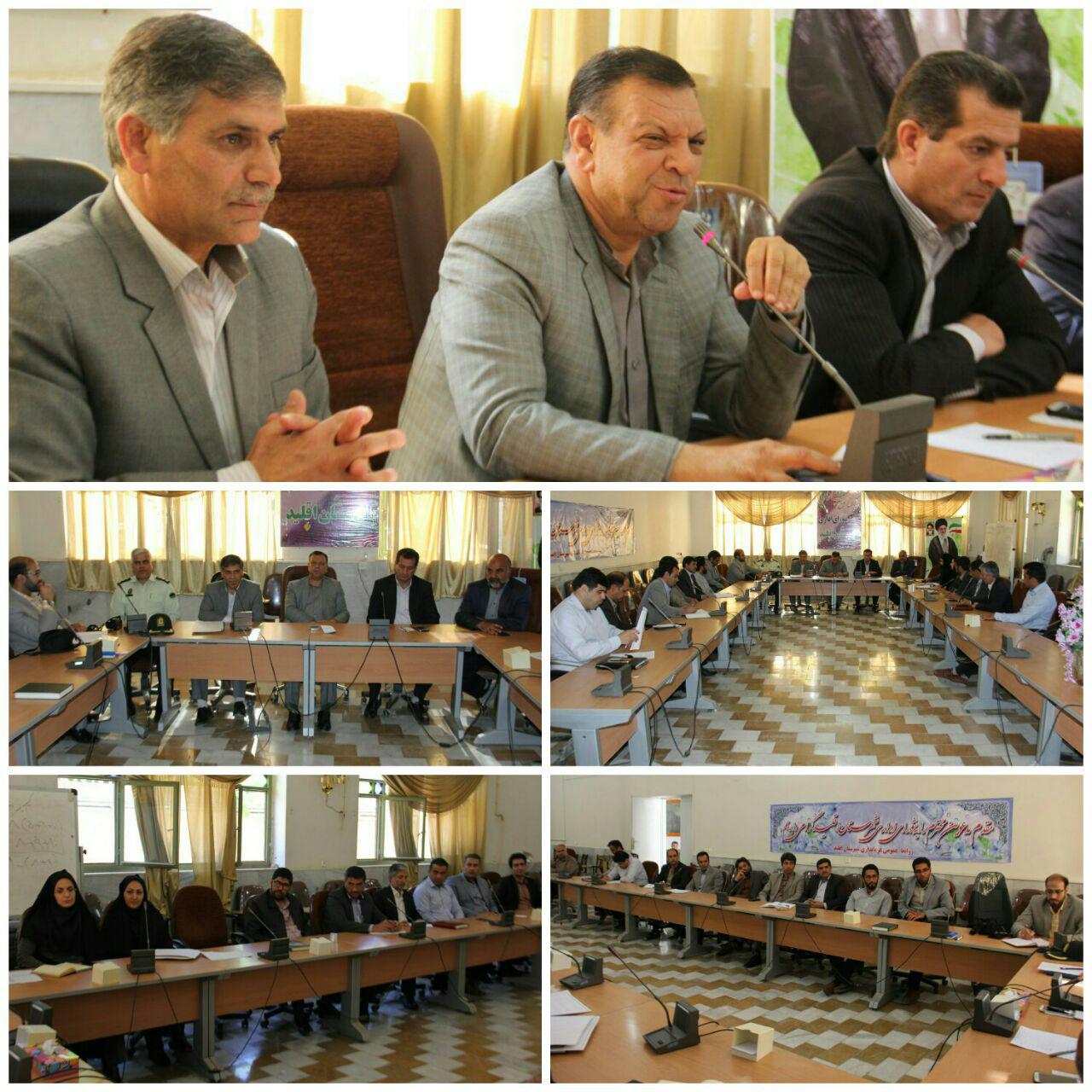 جلسه ستاد ساماندهی امور جوانان شهرستان اقلید با محوریت غنی سازی اوقات فراغت جوانان