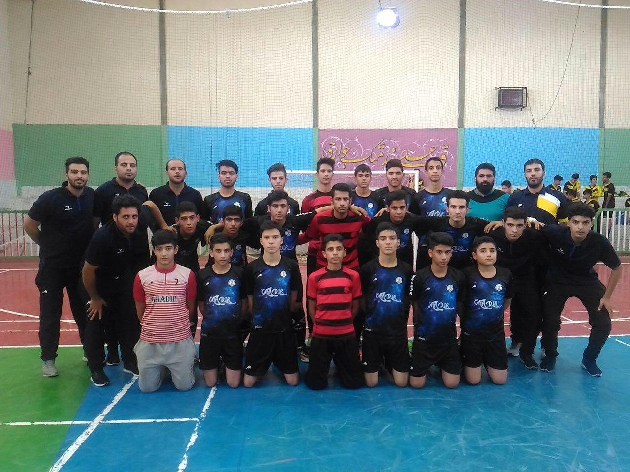 تیم غدیر اقلید به مرحله نهایی لیگ برتر فوتسال نوجوانان کشور صعود کرد