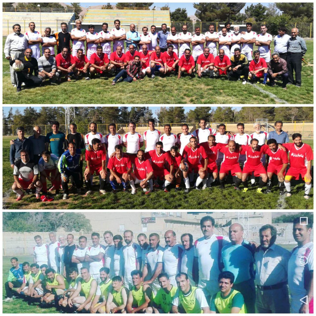 برگزاری مسابقه دوستانه فوتبال تیم های پیشکسوتان اقلید در مصاف با تیم فسا